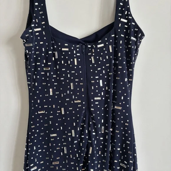 Windsor Rhinestone Mesh Bodycon Mini Dress - Picture 6 of 7